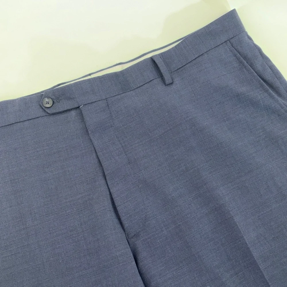 Jos. A. Bank 1905 Navy Blue Wool Blend Flat Front Dress Pants Mens 42R